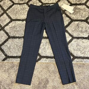 Calvin Klein Men's Navy Plaid Pants